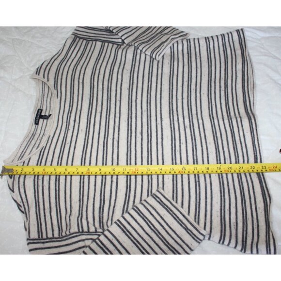 Eileen Fisher - Peppered Organic Cotton Wool Boxy Sweater, Maple Oat, Med - Picture 9 of 9